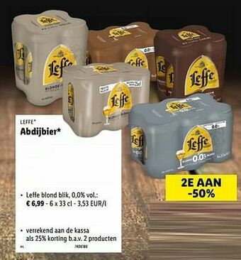 Abdijbier leffe blond blik
