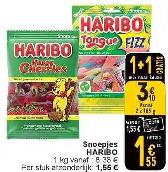 Cora Snoepjes HARIBO aanbieding