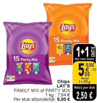 Cora Chips LAY’S aanbieding