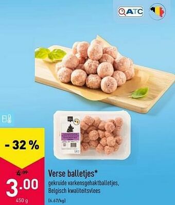 ALDI Verse balletjes aanbieding