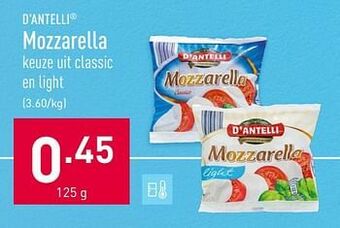 ALDI Mozzarella aanbieding
