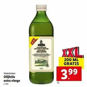 Lidl Olijfolie extra vierge aanbieding