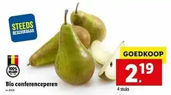 Lidl Bio conferenceperen aanbieding
