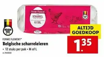 Lidl Belgische scharreleieren aanbieding