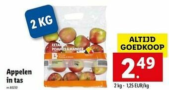 Lidl Appelen in tas aanbieding