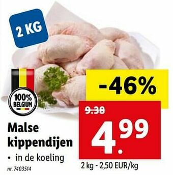 Lidl Malse kippendijen aanbieding