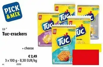 Lidl Tuc-crackers cheese aanbieding