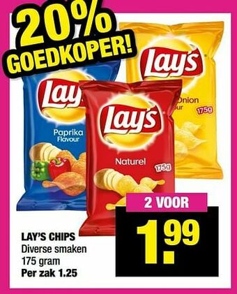 Big Bazar Lay’s chips aanbieding
