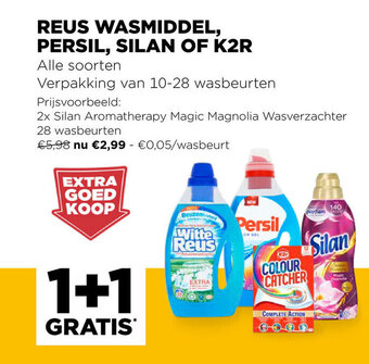 Reus Wasmiddel, Persil, Silan of K2R