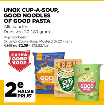 Unox Cup-A-Soup, good noodles of good pasta