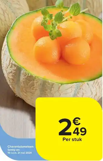 Carrefour Charentaismeloen aanbieding