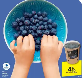 Carrefour Blauwe bessen 500g aanbieding