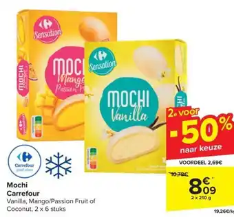 Carrefour Mochi 2 x 210g aanbieding