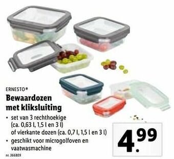 Lidl Bewaardozen met kliksluiting aanbieding