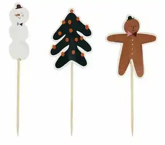 HEMA Cocktailprikkers Kerst - 20 Stuks (multicolor)