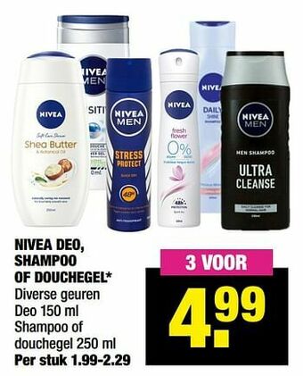 Big Bazar Nivea deo shampoo of douchegel aanbieding