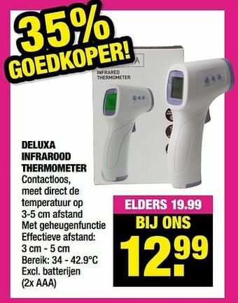 Deluxa infrarood thermometer