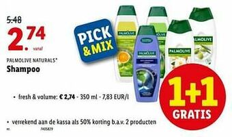 Lidl Shampoo fresh + volume aanbieding