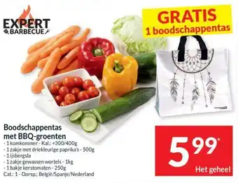 Intermarché Boodschappentas met BBQ groenten aanbieding