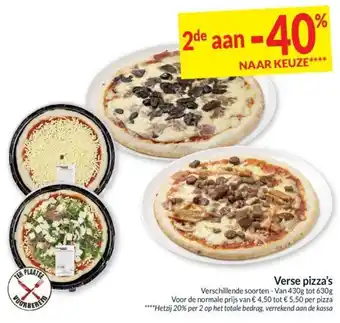 Intermarché Verse pizza's aanbieding