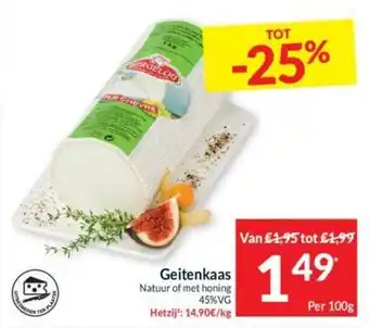 Intermarché Geitenkaas aanbieding