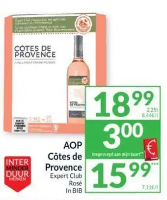 Intermarché AOP COTES DE PROVENCE aanbieding