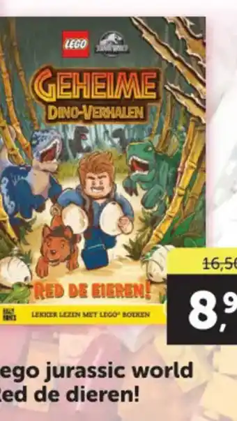 Boekenvoordeel Lego jurassic world Red de dieren aanbieding