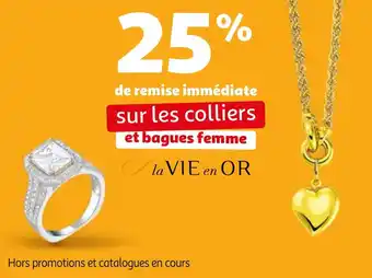 Auchan sur les colliers et bagues femme aanbieding