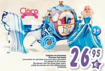 Calèche et princesse prinses met koets