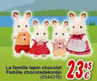 Cora La famille lapin chocolat familie chocoladekonijn aanbieding
