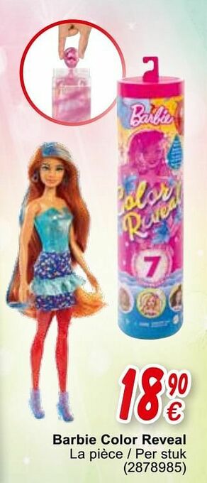 Cora Barbie color reveal aanbieding