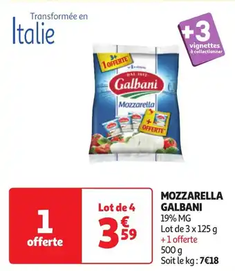 MOZZARELLA GALBANI 3 x 125g
