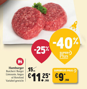 Delhaize Hamburger aanbieding