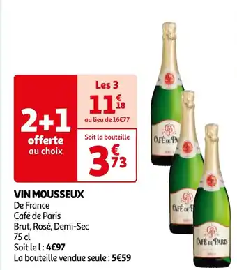 Auchan VIN MOUSSEUX 75 cl aanbieding