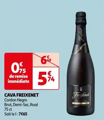 Auchan CAVA FREIXENET 75 cl aanbieding