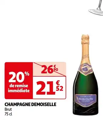 Auchan CHAMPAGNE DEMOISELLE 75 cl aanbieding