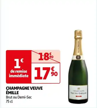 Auchan CHAMPAGNE VEUVE ÉMILLE 75 cl aanbieding