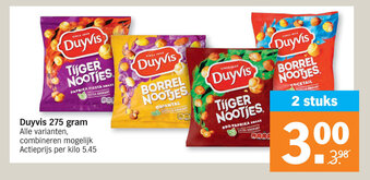 Albert Heijn Duyvis 275 gram aanbieding