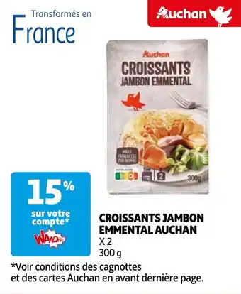 CROISSANTS JAMBON EMMENTAL 300g