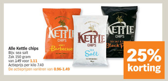 Albert Heijn Alle Kettle chips aanbieding