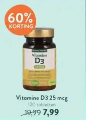 Holland & Barrett Vitamine D3 25 mcg 120 tabletten aanbieding