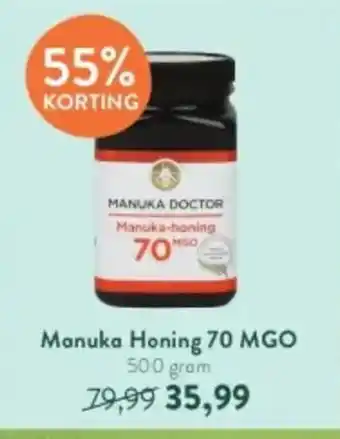 Holland & Barrett Manuka Honing 70 MGO 500 gram aanbieding