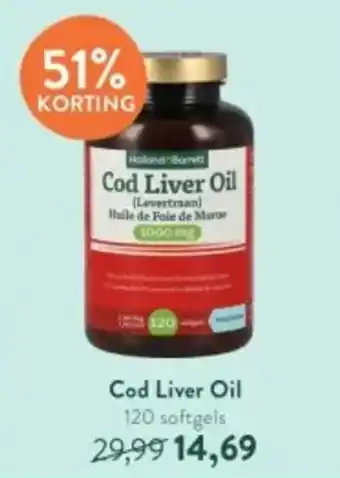 Holland & Barrett Cod Liver Oil 120 softgels aanbieding