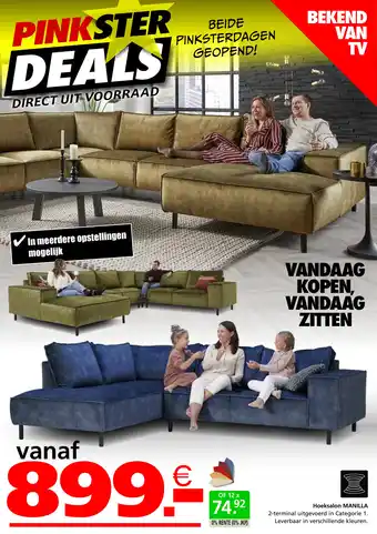 Seats and Sofas Hoeksalon Manilla aanbieding