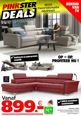 Seats and Sofas Hoeksalon vegas aanbieding