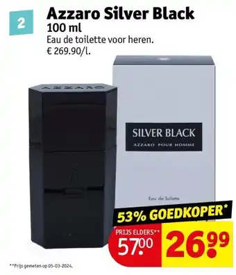 Kruidvat Azzaro Silver Black aanbieding