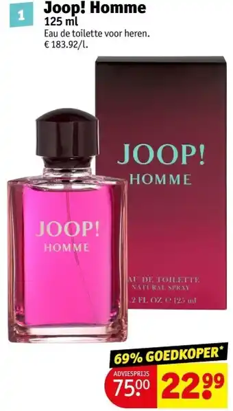 Kruidvat Joop! Homme aanbieding