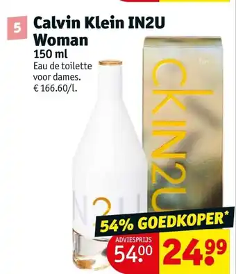 Kruidvat Calvin Klein IN2U Woman aanbieding