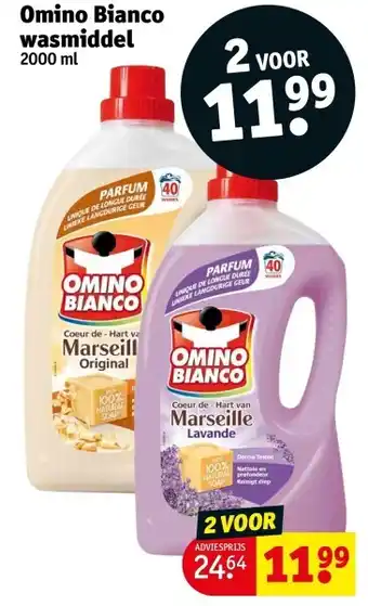 Kruidvat Omino Bianco wasmiddel aanbieding