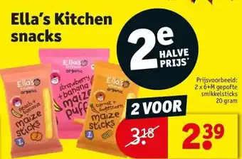 Kruidvat Ella’s Kitchen snacks aanbieding